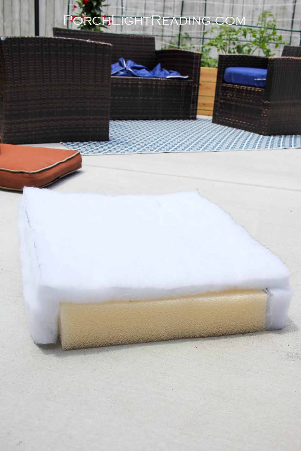 Surrounding the foam with comfortable batten. 