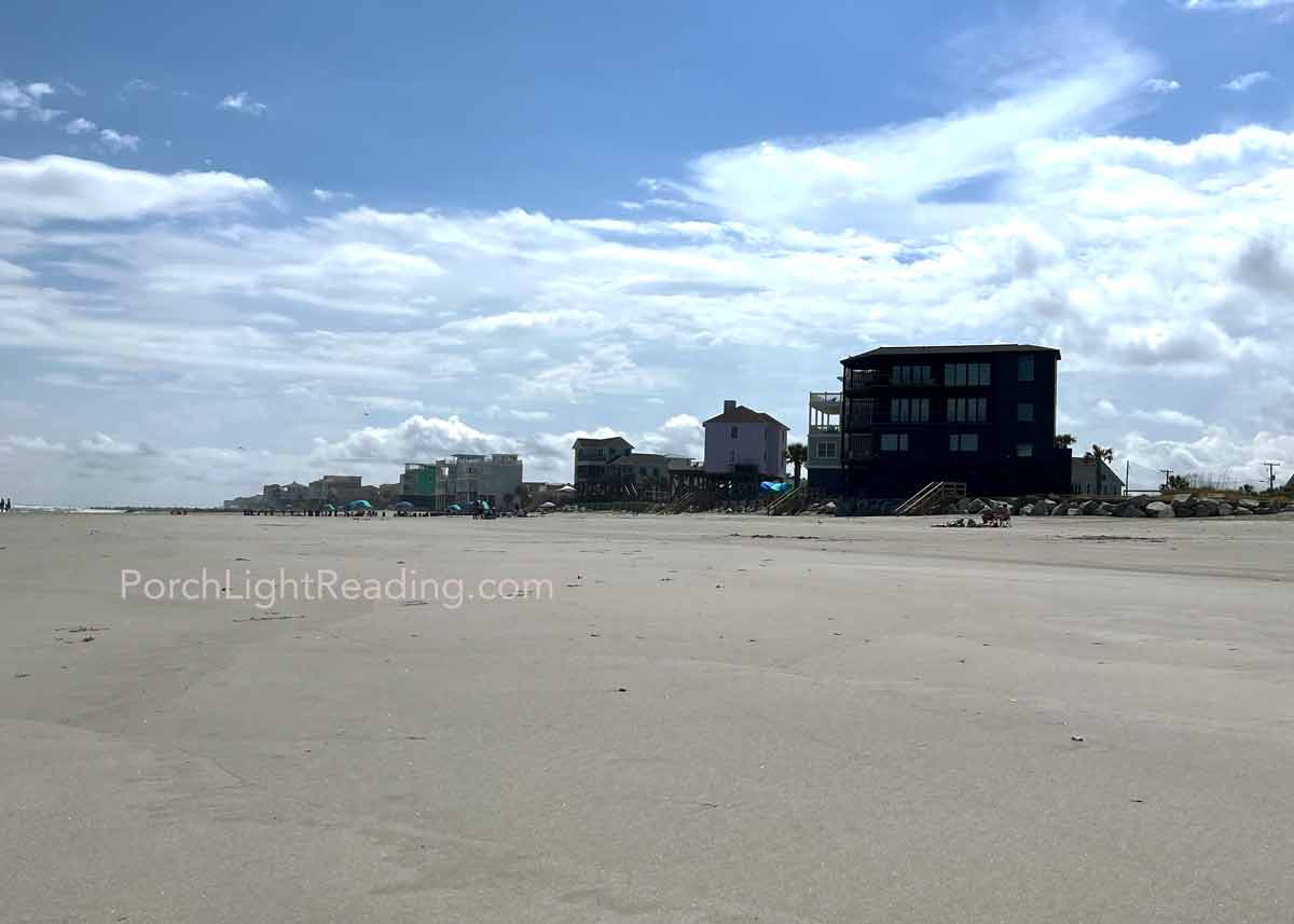 Homes along the coastline. 