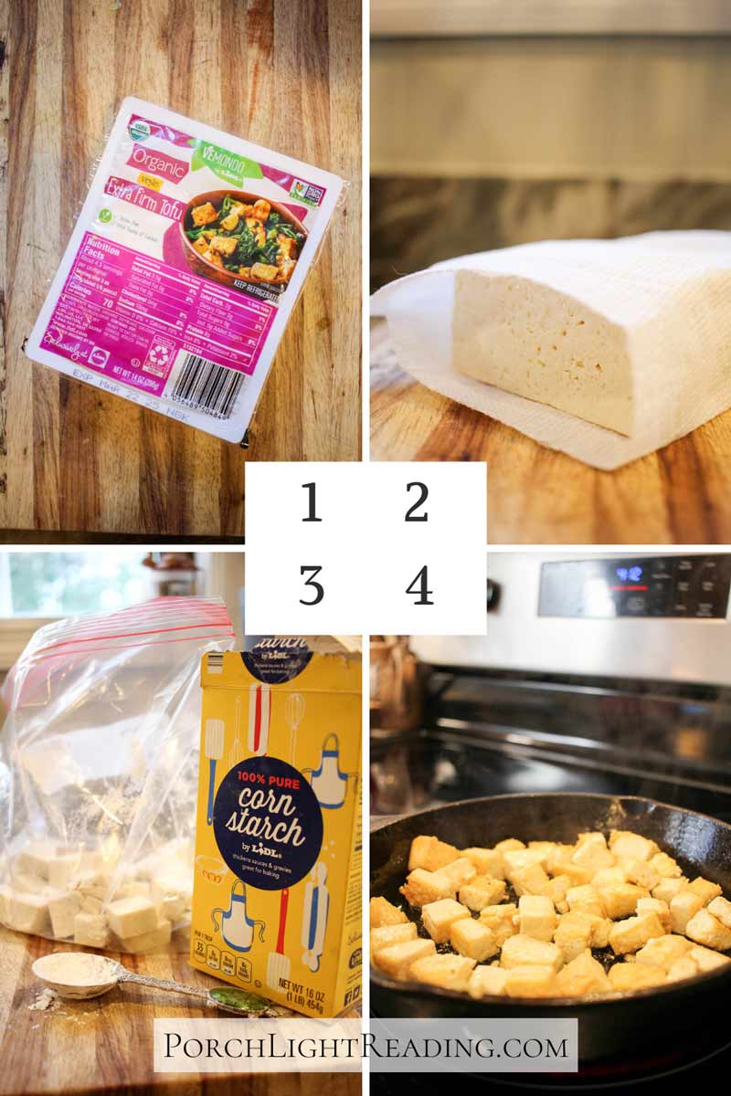 Easy to follow along photo directions 1-4.