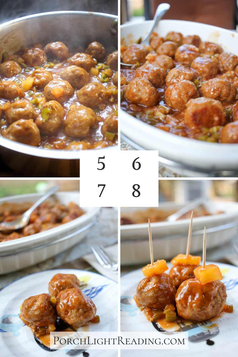 Cooking steps 5-6. Making the sauce and simmering. 