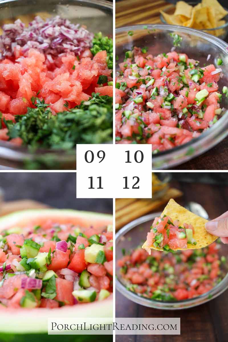 steps 9-12- Combine and serve.