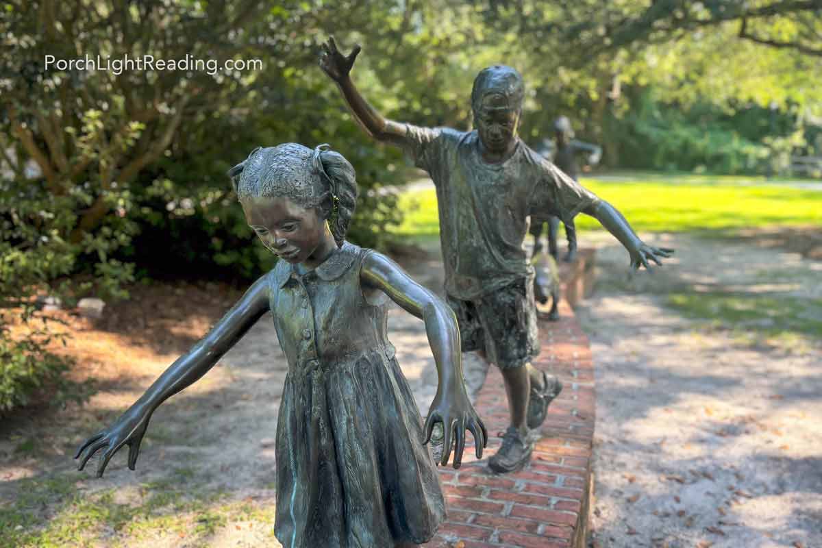 Sculptures at Azalea Park. 
