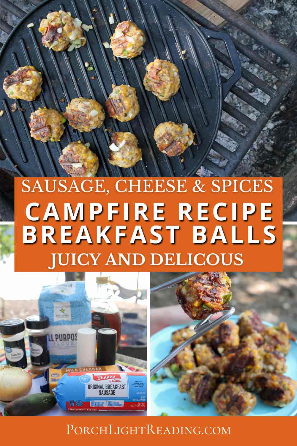 Campfire breakfast sausage balls