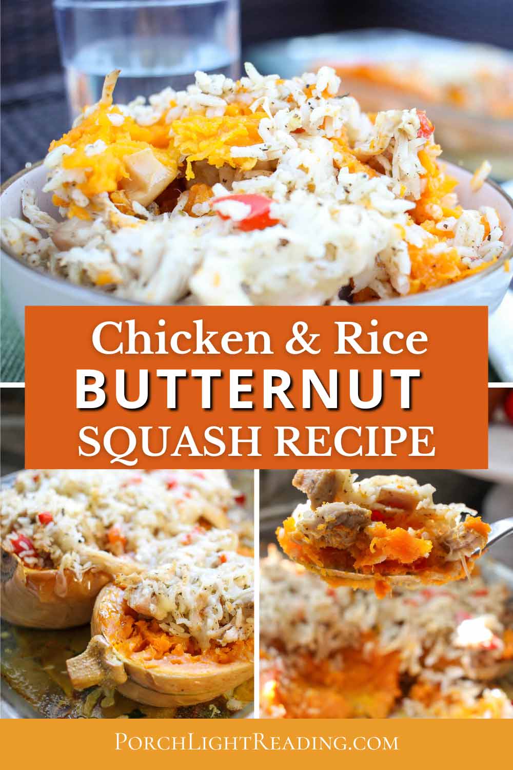 Chicken and rice butternut squash recipe.