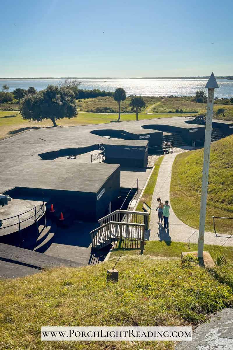Fort Mountrie bunker with view of the ocean. 