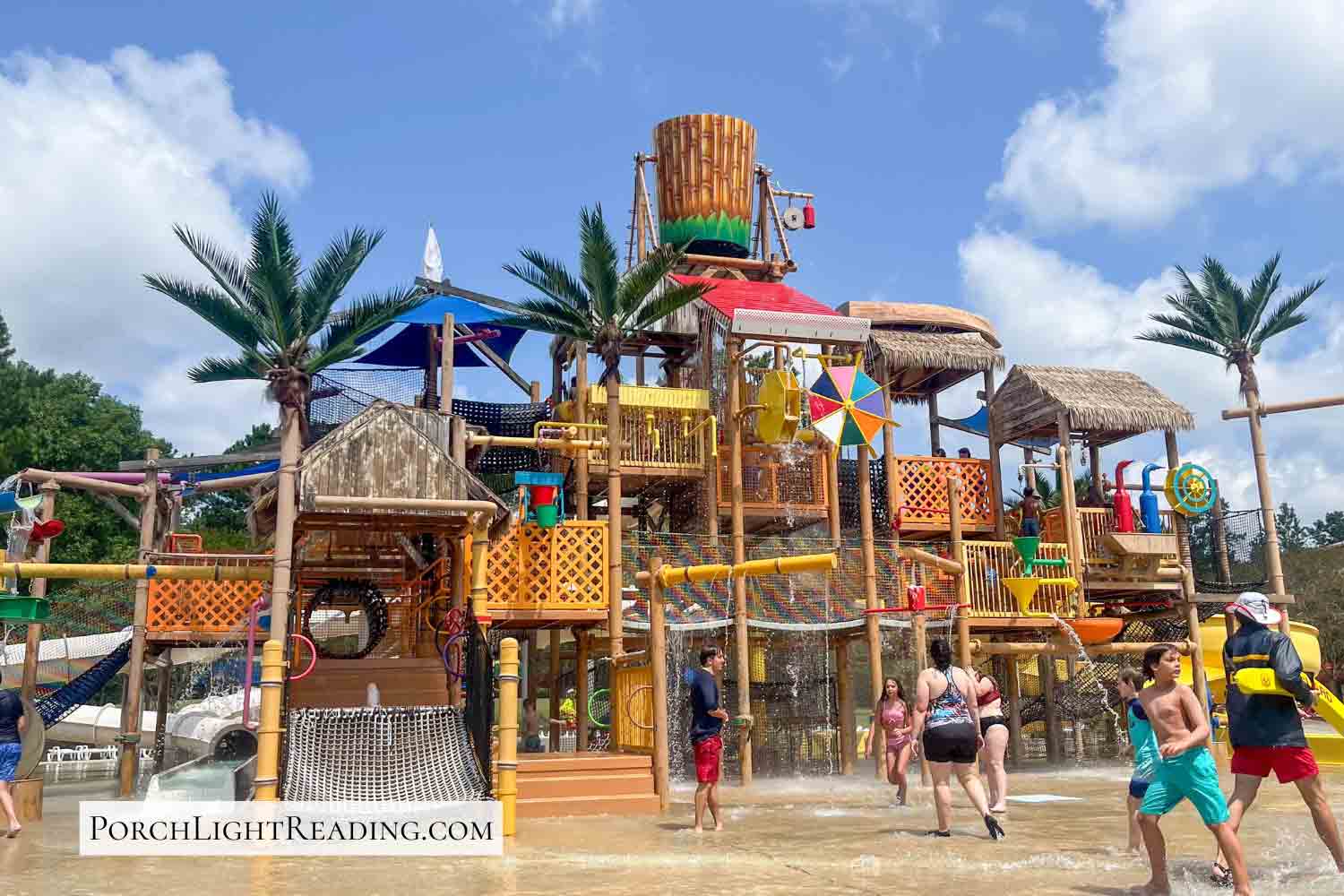 Giant play area at Whirlin' Waters Adventure Waterpark. 