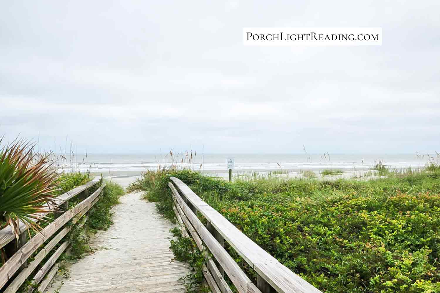 Boardwalk leading to Folly Beach, SC. 
