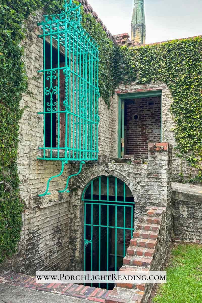 Stairs leading to a lower level of the castle. 