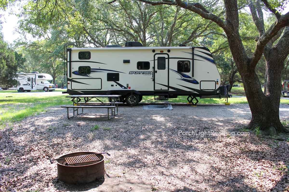 Site 43 at Huntington Beach, SC, campground. 
