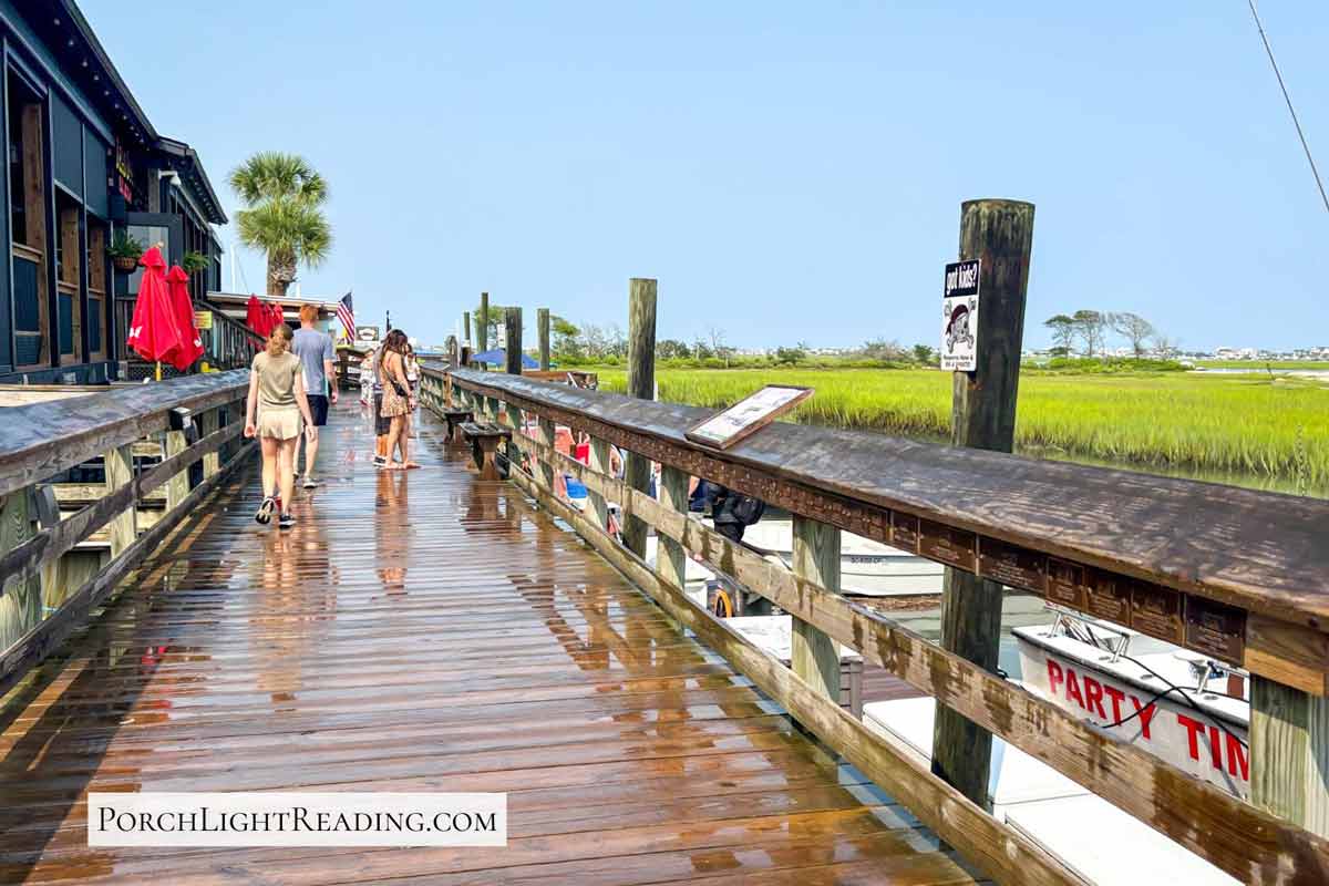 The marsh boardwalk at Murrells Inlet, SC 