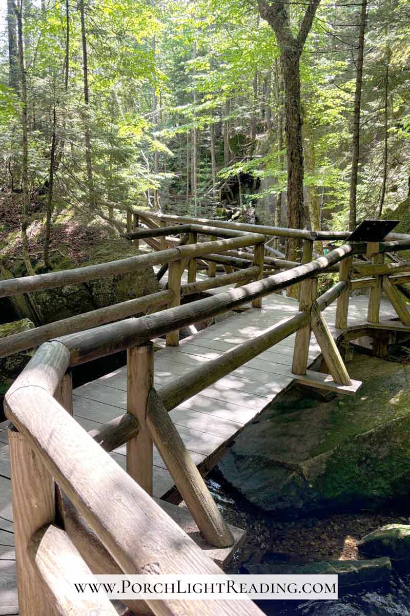 Boardwalk along the bottom of the gorge and caves.