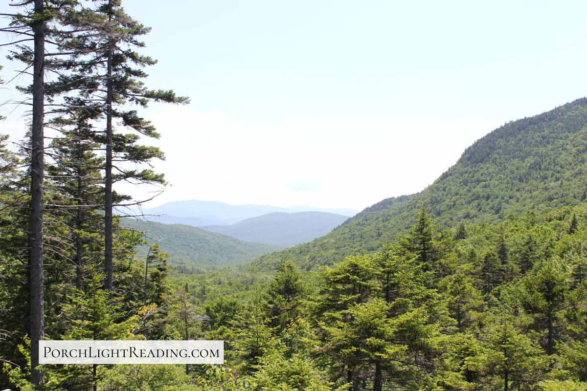 View of the White Mountains, New Hampshire.